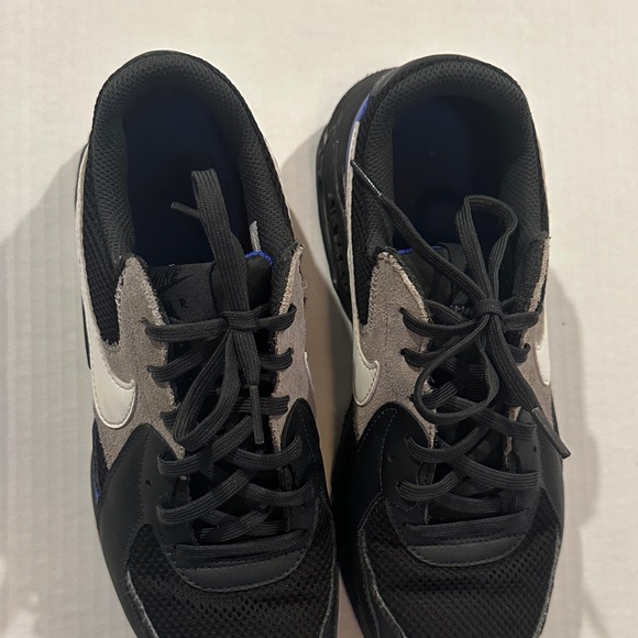 Nike Air Max Black and Blue Athletic Shoes - Picture 7 of 8